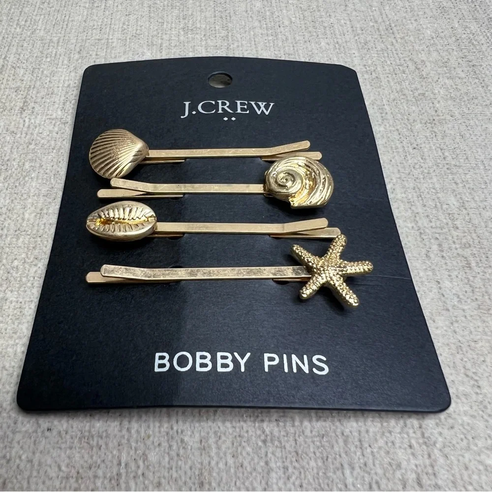 ❤️ J. CREW ❤️ Seashell Bobby Pins Set - Picture 3 of 7